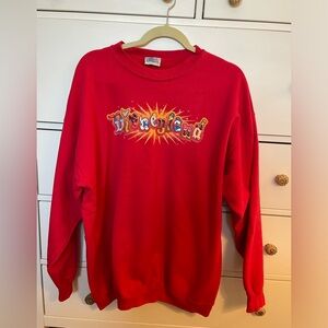 Vintage Y2K 90s Disneyland Resort Graphic Letter Sweatshirt